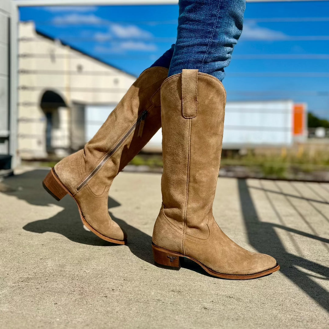 Plain Jane Boot Ladies Boot Shroom Suede Western Fashion by Lane