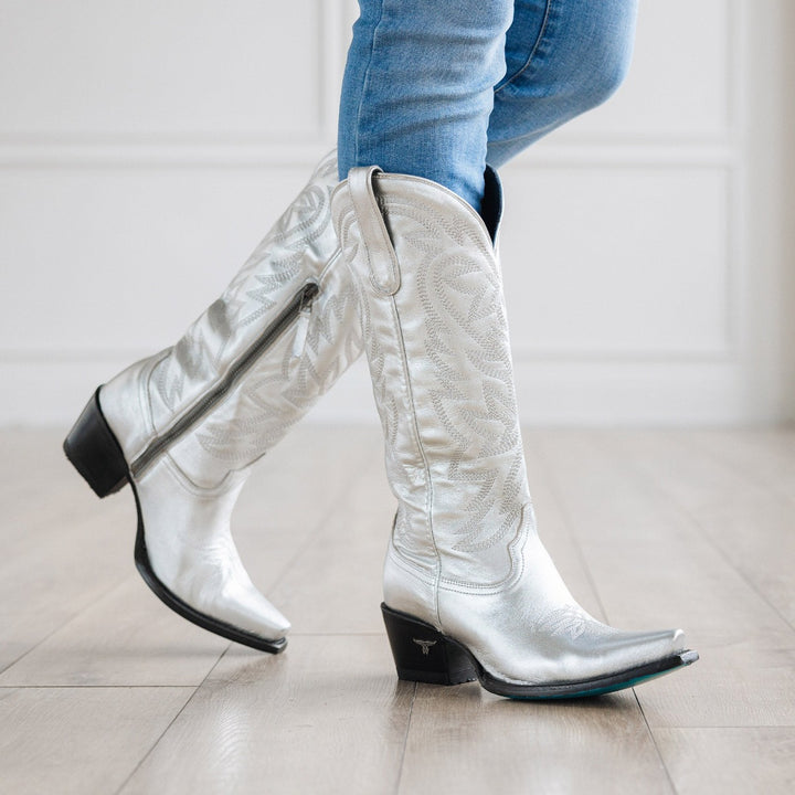 Smokeshow Ladies Boot Silver Trail Western Fashion by Lane